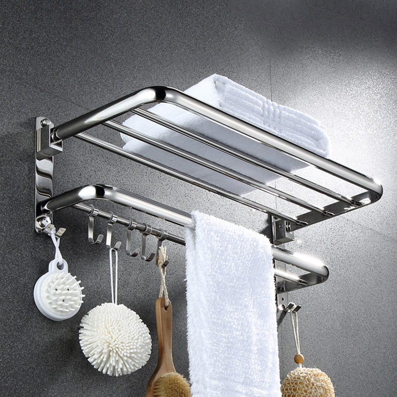 Modern Bathroom Hardware Set Silver Metal Bathroom Accessory