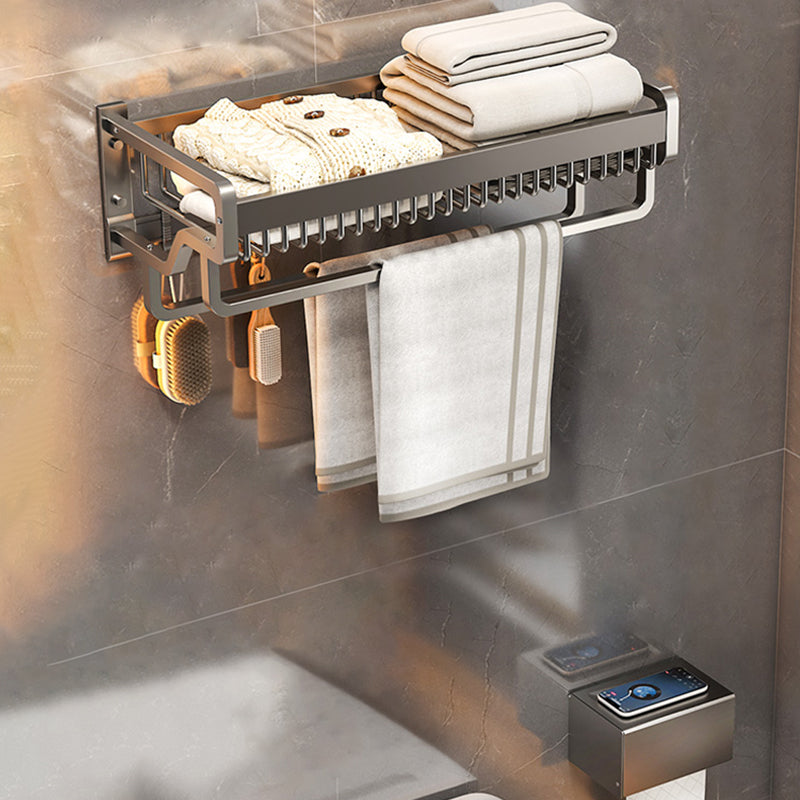 Modern Bathroom Hardware Set Grey Metal Bathroom Accessory Kit Anti-corrosion