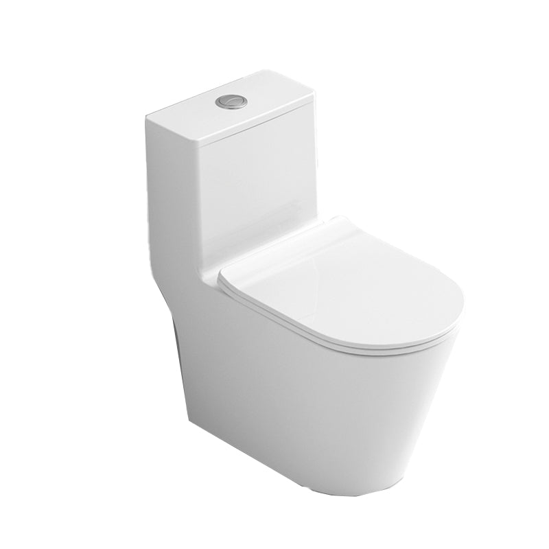 Modern Floor Mount Toilet Slow Close Seat Included Toilet Bowl for Bathroom