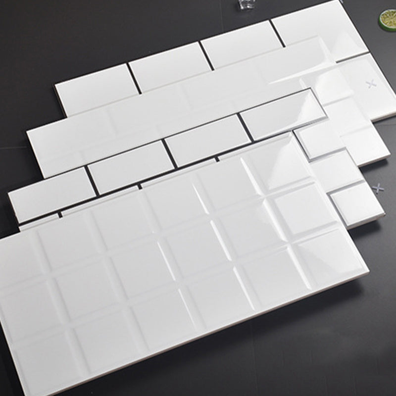 Modern Style Wall Tile Straight Edge Rectangle Waterproof Wall Tile