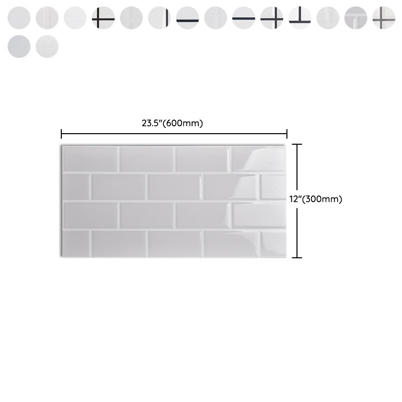 Modern Style Wall Tile Straight Edge Rectangle Waterproof Wall Tile