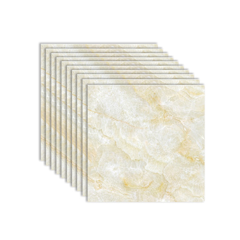 Modern Tile Flooring PVC Peel and Stick Marble Look Mildew Resistant Vinyl Tile