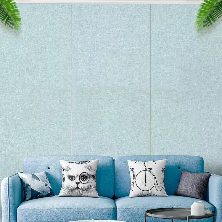 Modern Style Linen Wall Panel Living Room Peel and Stick Wall Paneling