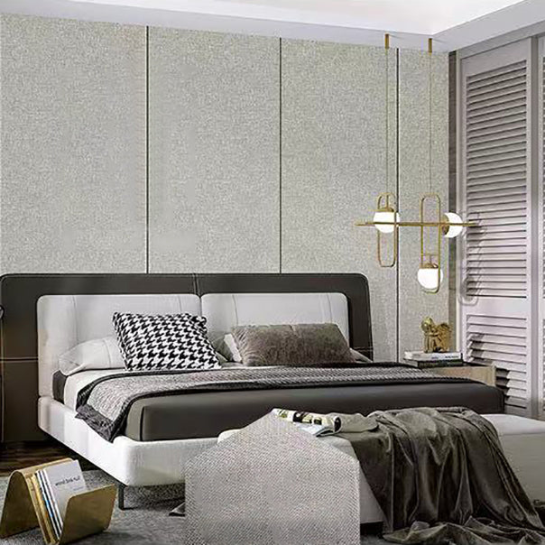 Modern Style Linen Wall Panel Living Room Peel and Stick Wall Paneling