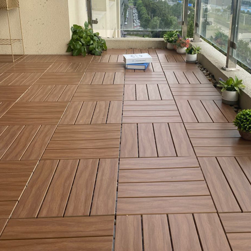 Modern Style Wood Flooring Non-slip Rectangle Outdoor Wood Flooring