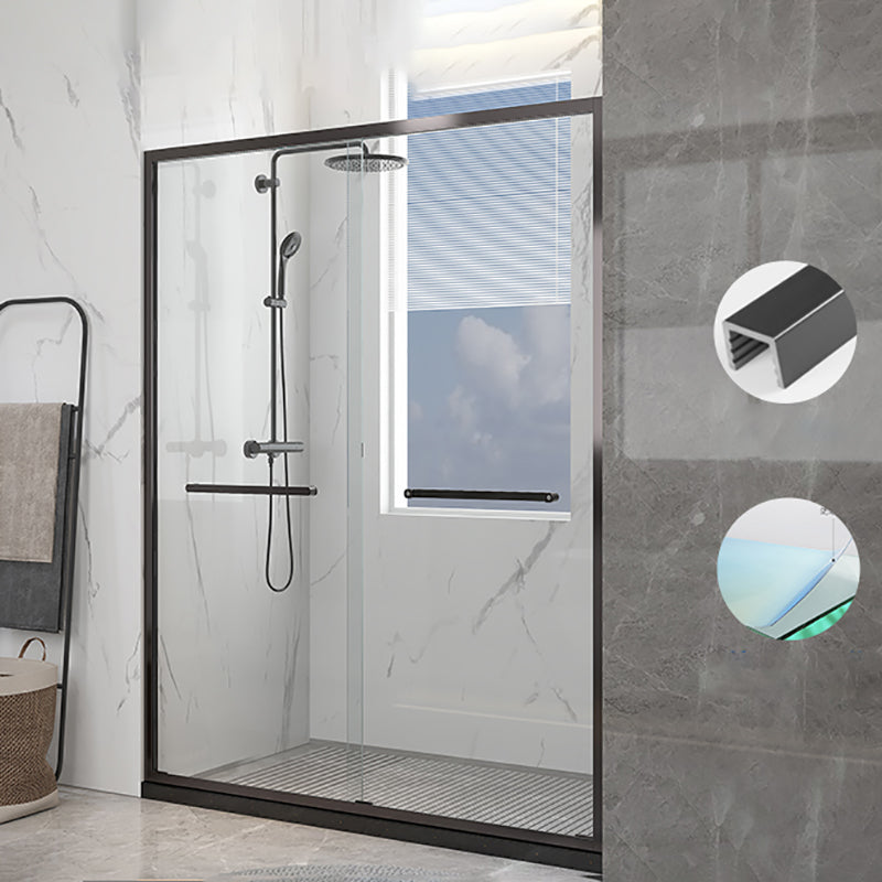 Transparent Scratch Resistant Shower Doors Double Sliding Shower Bath Door