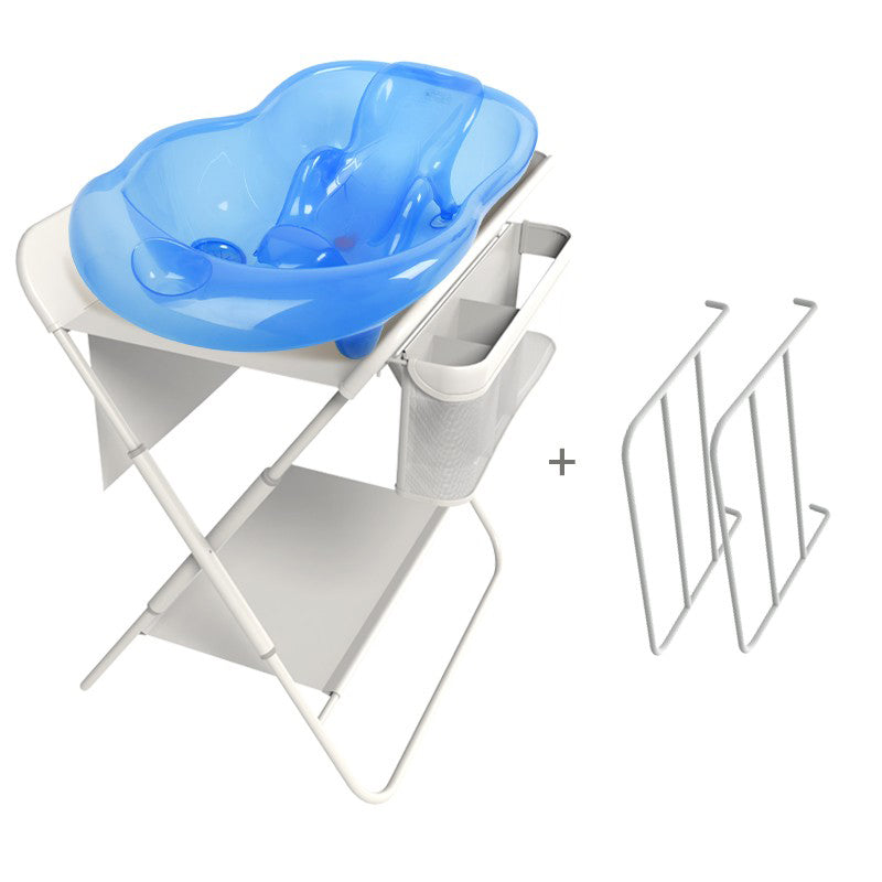 Flat Top Metal Baby Changing Table Safety Rails Changing Table with Shelf