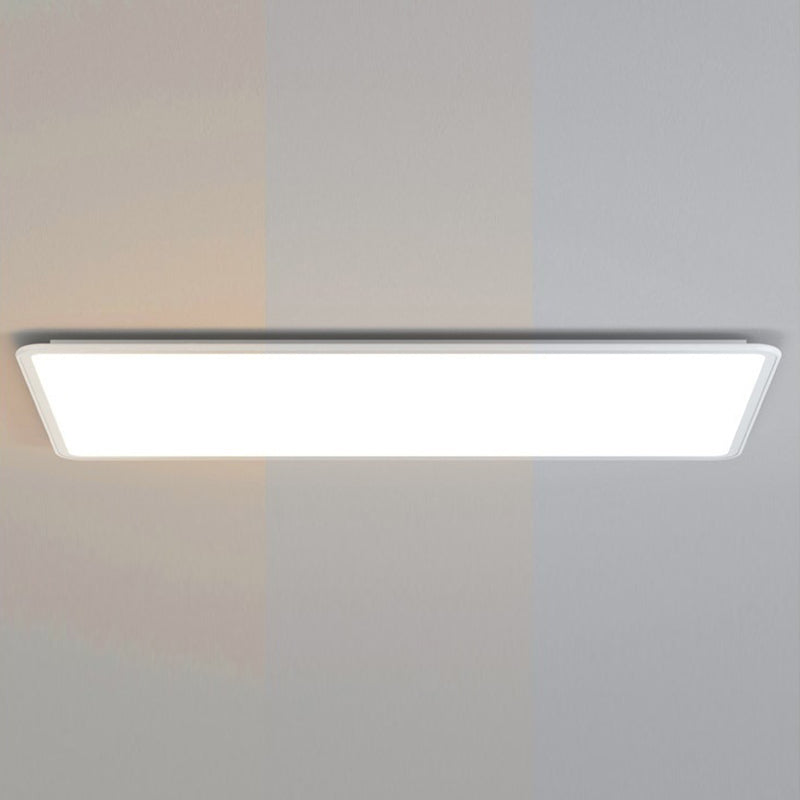 Metal Rectangle Flush Mount Light Fixture Modern 1 Light Flush Mount