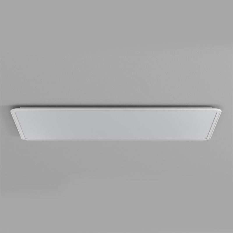 Metal Rectangle Flush Mount Light Fixture Modern 1 Light Flush Mount