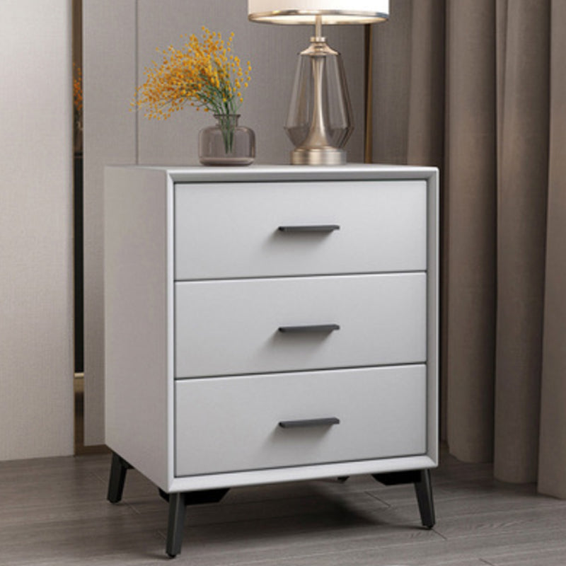 Modern Pine Night Table Drawer Storage Nightstand with Legs for Bedroom