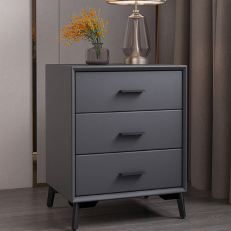 Modern Pine Night Table Drawer Storage Nightstand with Legs for Bedroom