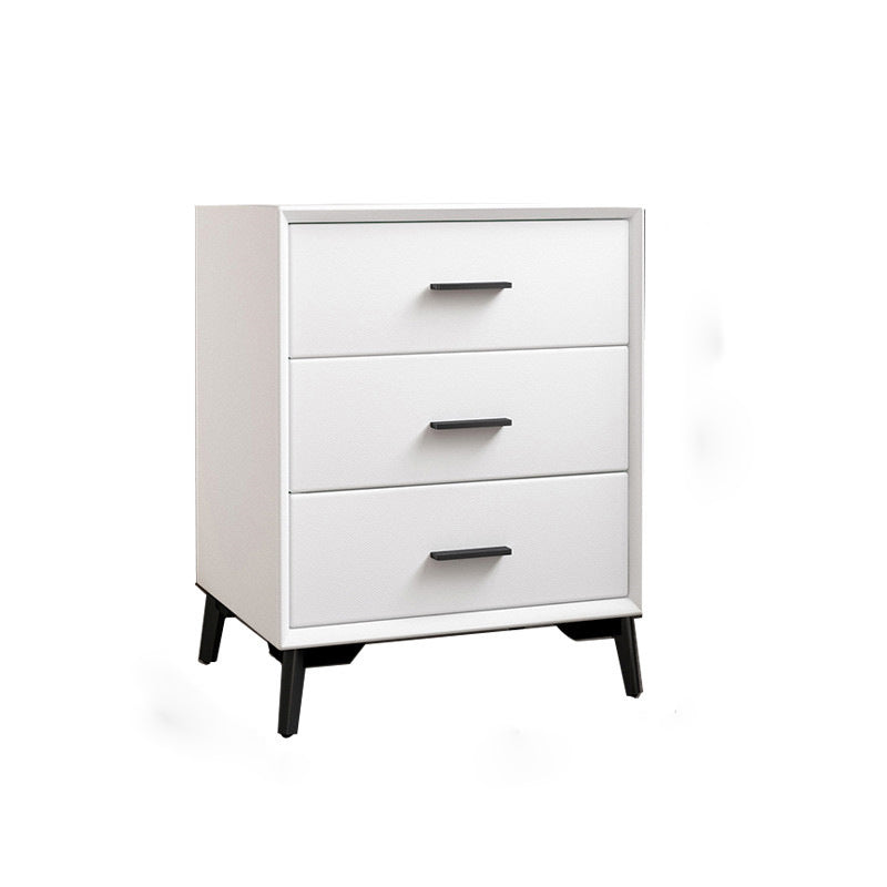 Modern Pine Night Table Drawer Storage Nightstand with Legs for Bedroom