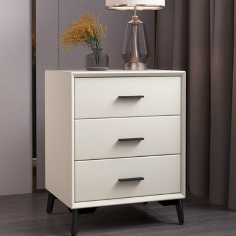 Modern Pine Night Table Drawer Storage Nightstand with Legs for Bedroom