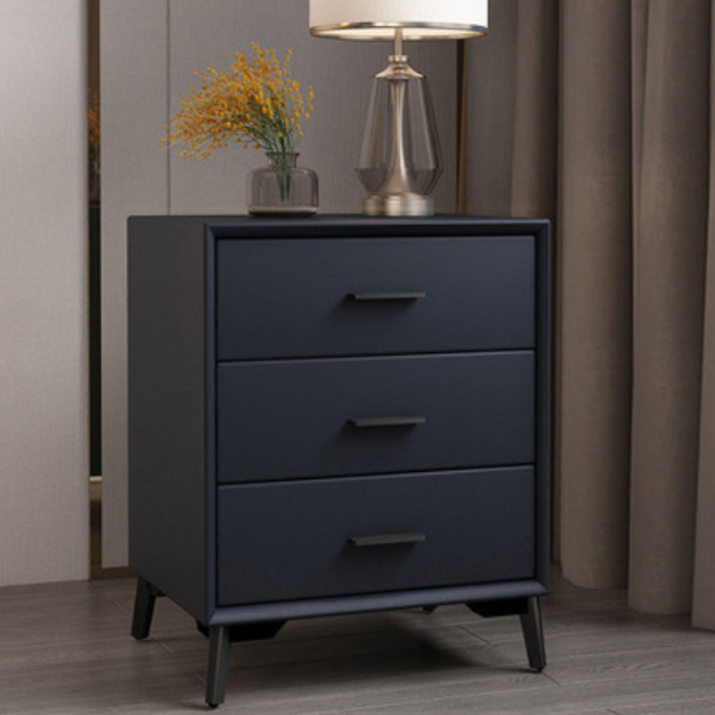 Modern Pine Night Table Drawer Storage Nightstand with Legs for Bedroom