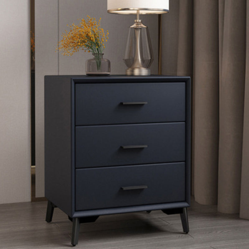 Modern Pine Night Table Drawer Storage Nightstand with Legs for Bedroom