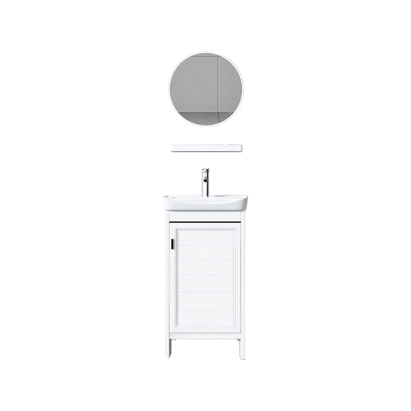 Metal Glam Bathroom Vanity Set Freestanding Single-Sink Bathroom Vanity