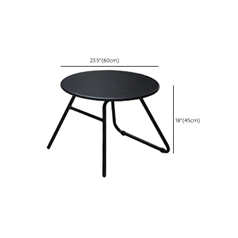 Black Metal Bistro Table Set 1/3/4/5 Pieces Round Dining Table Set