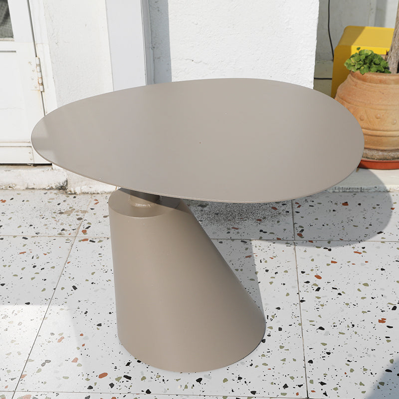 2-Seater Metal Side Table with UV Resistant Contemporary Patio Table