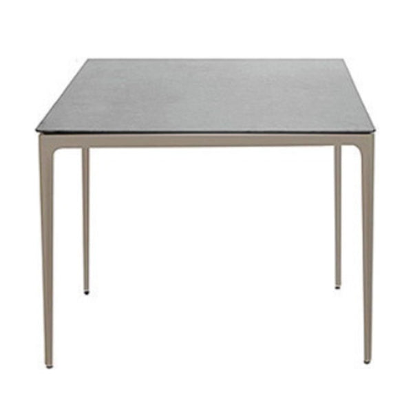 Modern Aluminium Courtyard Table Waterproof Geometric Outdoor Table