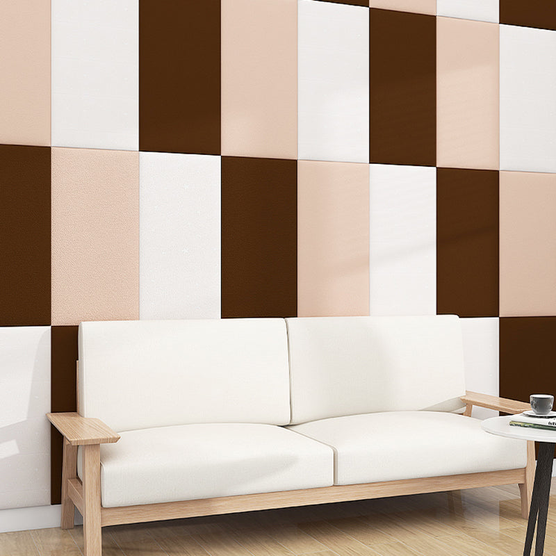 Modern Style Wall Paneling Peel and Stick Wall Paneling with Upholstered