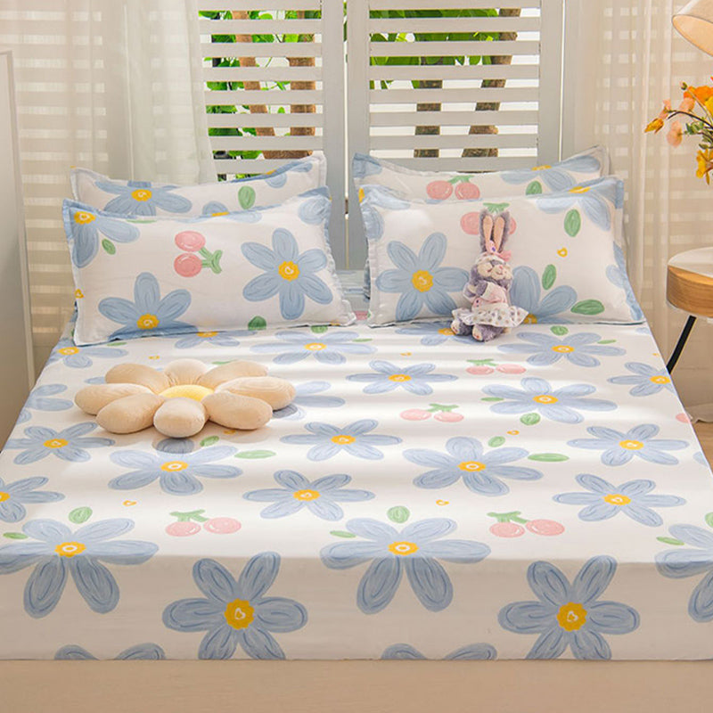 Modern Style Non-Pilling Sheet Floral Pattern Ultra-Soft Breathable Sheet