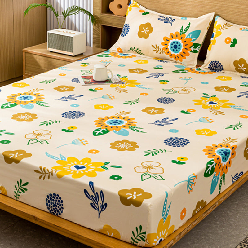 Modern Style Non-Pilling Sheet Floral Pattern Ultra-Soft Breathable Sheet