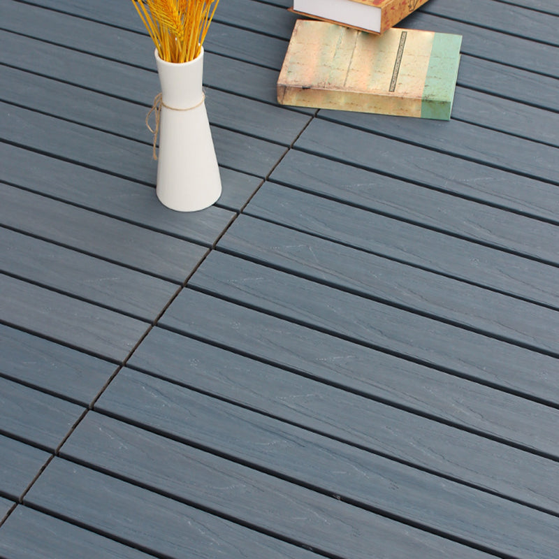 Deck Plank Interlocking Manufactured Wood Flooring Tiles Outdoor Flooring