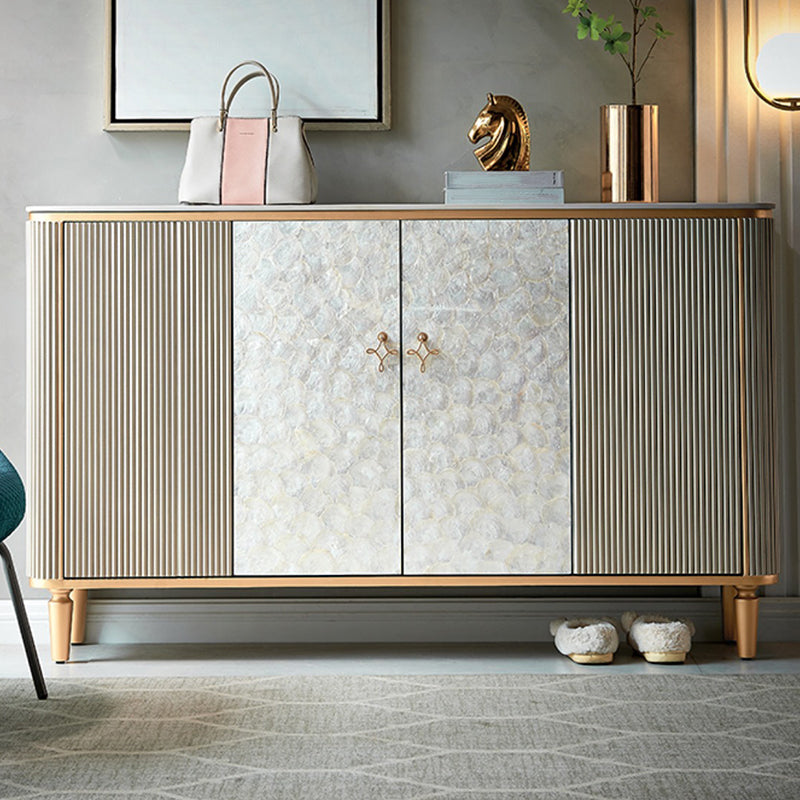 Glam Sideboard Cabinets Included Buffet Stand with Storage for Dining Room