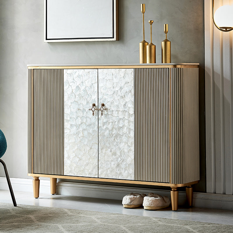 Glam Sideboard Cabinets Included Buffet Stand with Storage for Dining Room