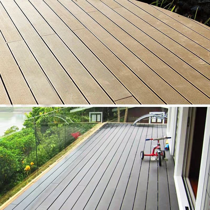 Outdoors Plastic Wood Laminate Plank Flooring Slip Resistant Laminate Floor