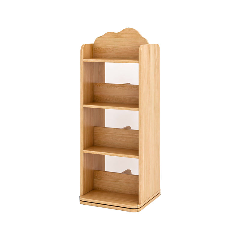 Scandinavian Open Back Bookshelf Freestanding Solid Wood Book Shelf