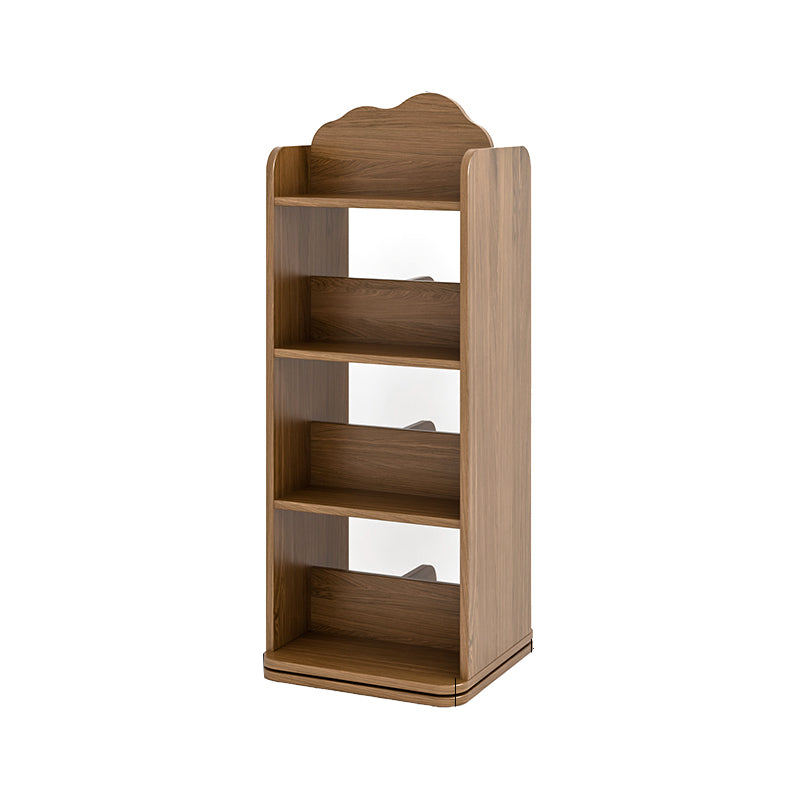 Scandinavian Open Back Bookshelf Freestanding Solid Wood Book Shelf