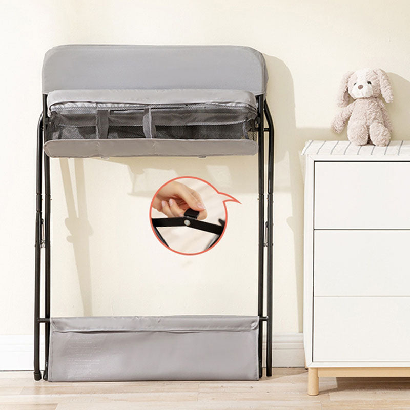 Modern Metal  Changing Table Safety Rails Baby Changing Table With Shelf