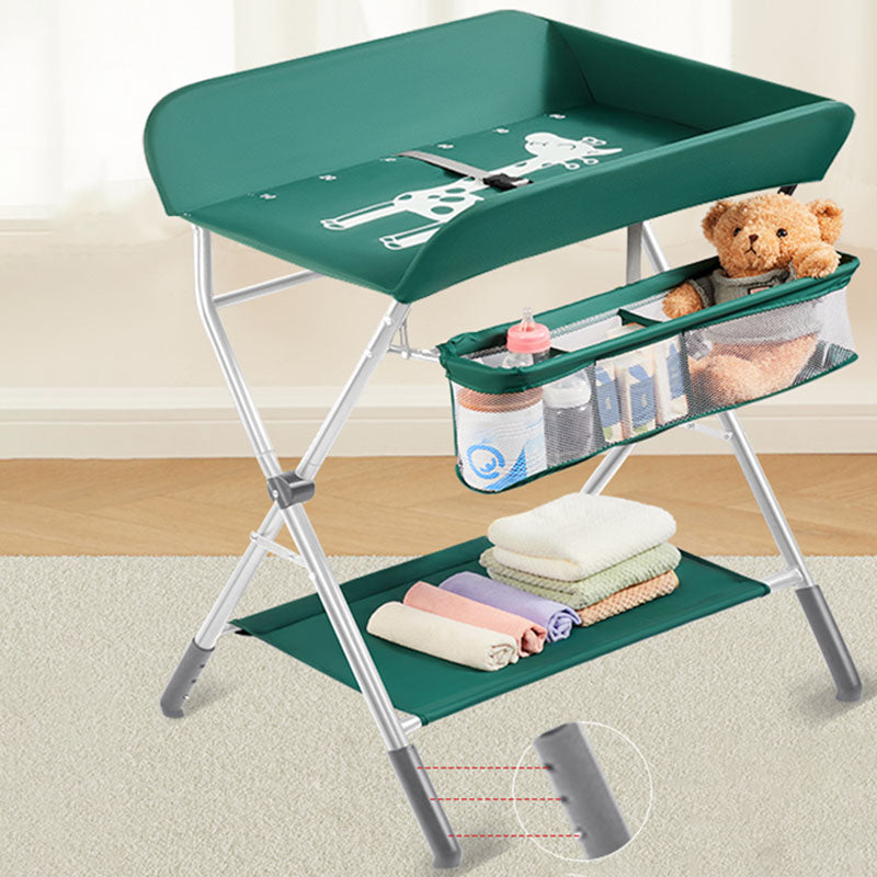 Modern Metal  Changing Table Safety Rails Baby Changing Table With Shelf