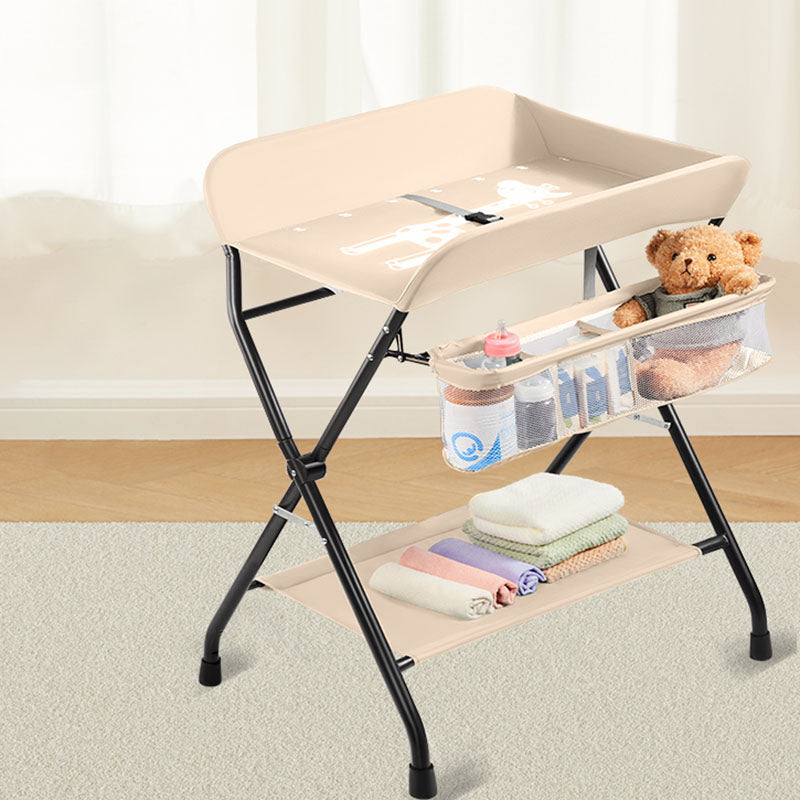 Modern Metal  Changing Table Safety Rails Baby Changing Table With Shelf