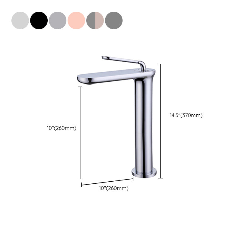 Square Single Hole Sink Faucet Low Arc Bathroom Brass Sink Faucet