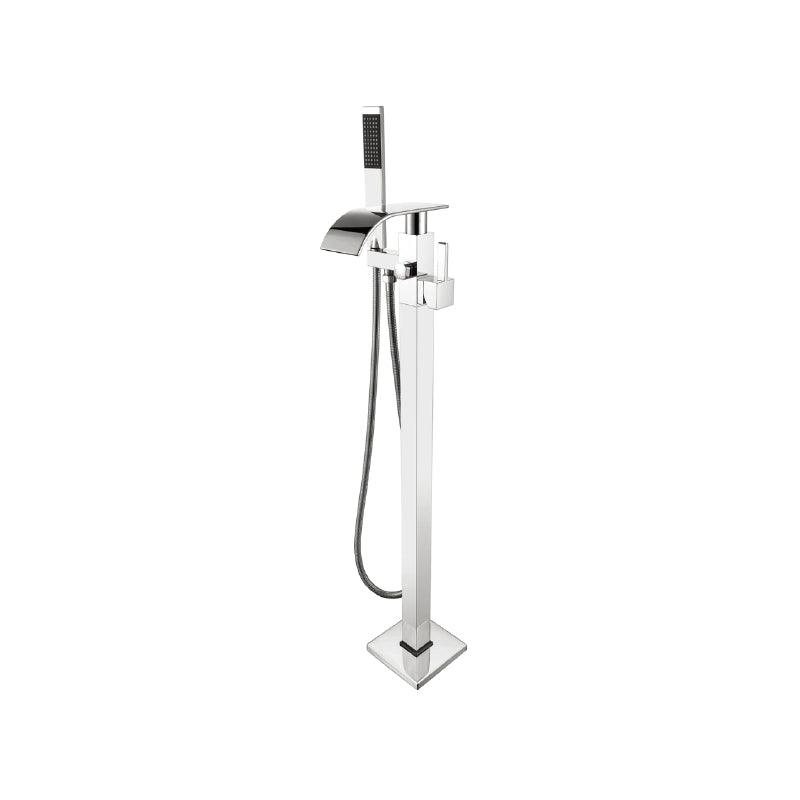 Traditional Floor Mounted Swivel Freestanding Tub Filler Metal Freestanding Faucet