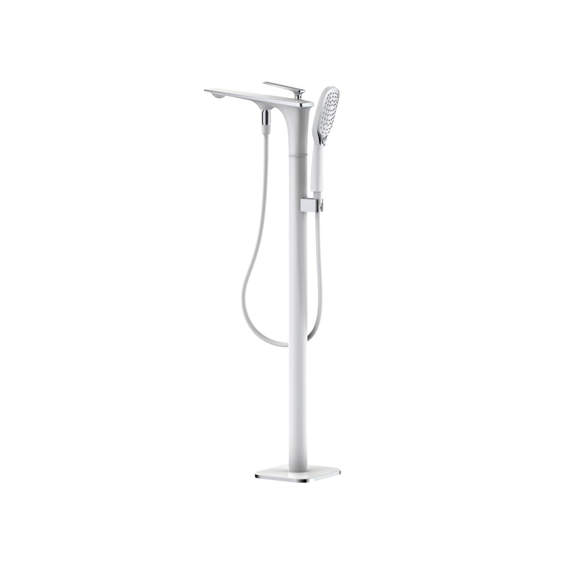 Traditional Floor Mounted Swivel Freestanding Tub Filler Metal Freestanding Faucet