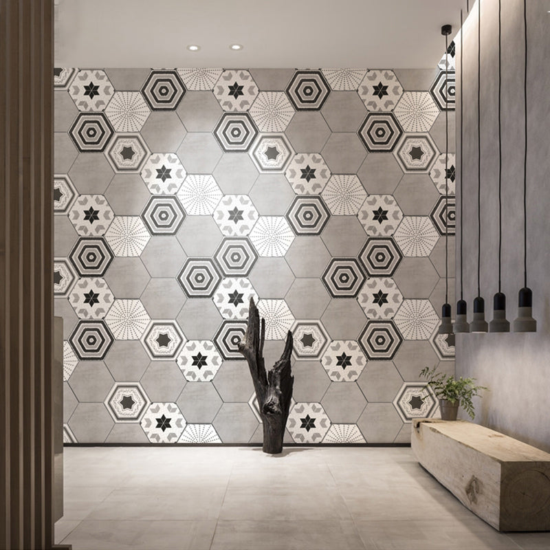 Modern Style Indoor Tile Hexagon Living Room Spanish Polished Wall Tile