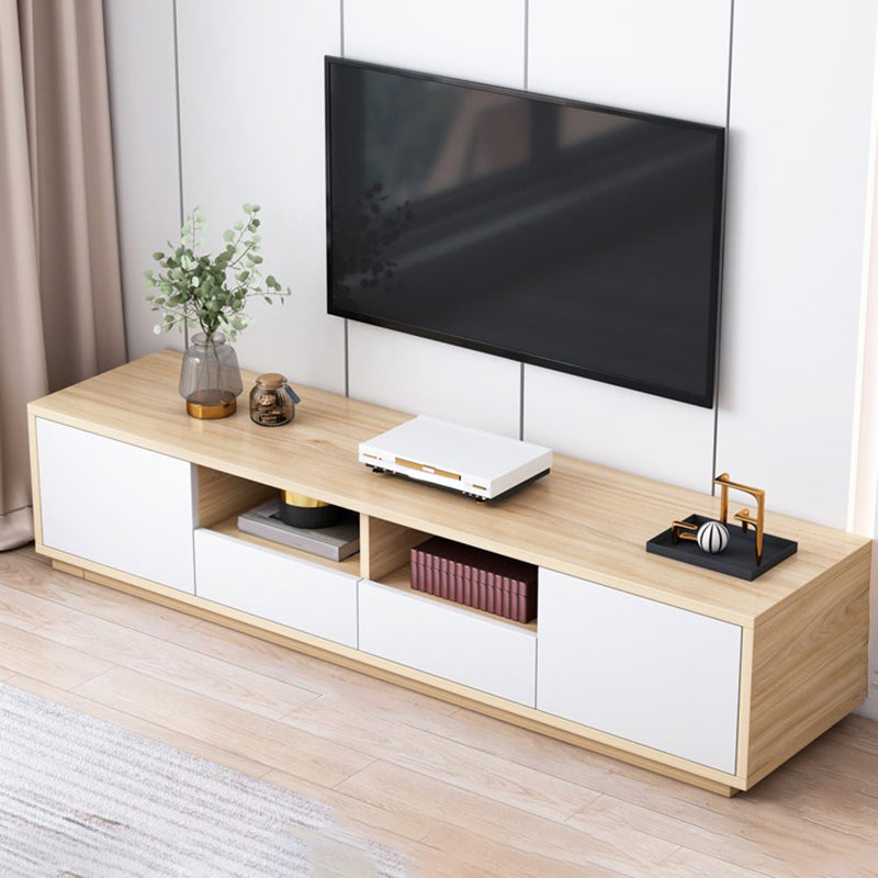 Wooden TV Stand Console Scandinavian TV Media Stand with Drawers