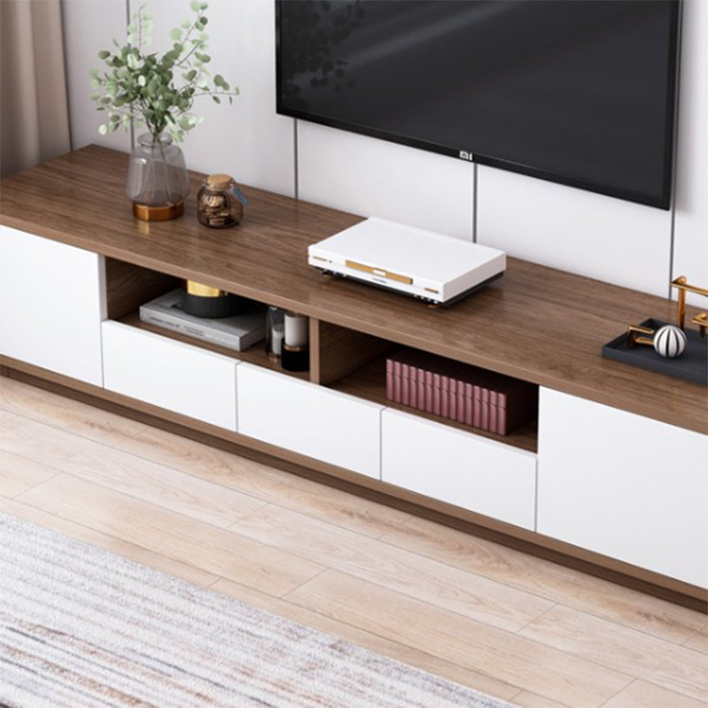 Wooden TV Stand Console Scandinavian TV Media Stand with Drawers