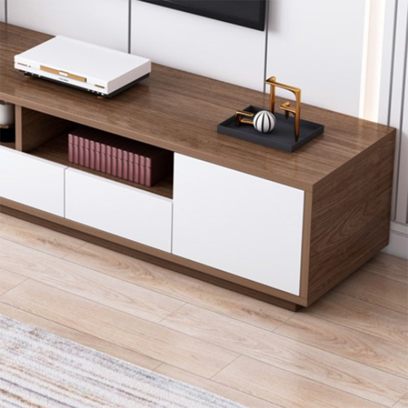 Wooden TV Stand Console Scandinavian TV Media Stand with Drawers