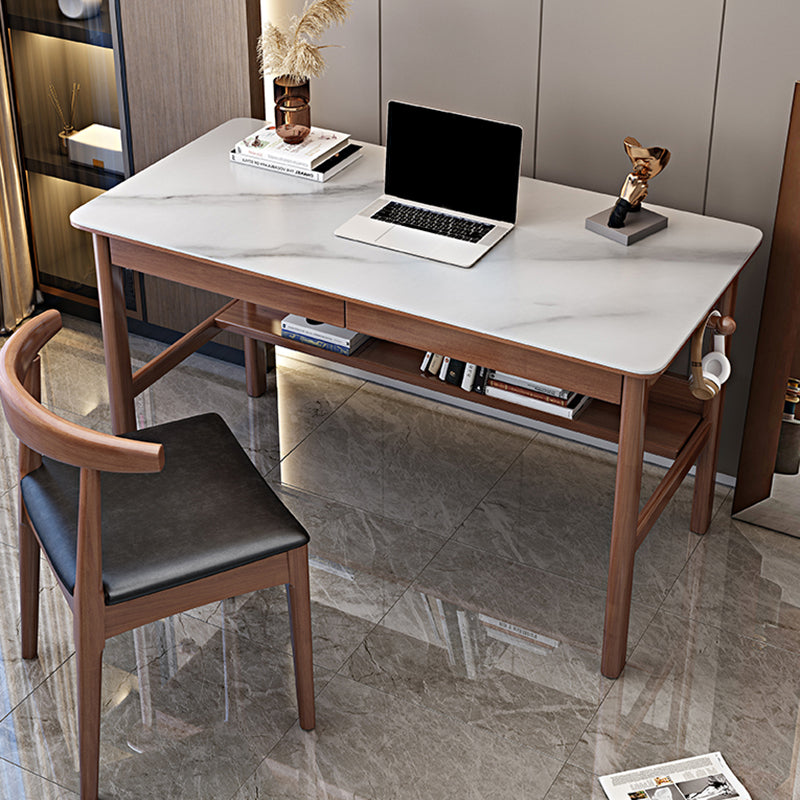 Rectangular Shaped Office Desk Conference Table 4 Legs Writing Desk for Home