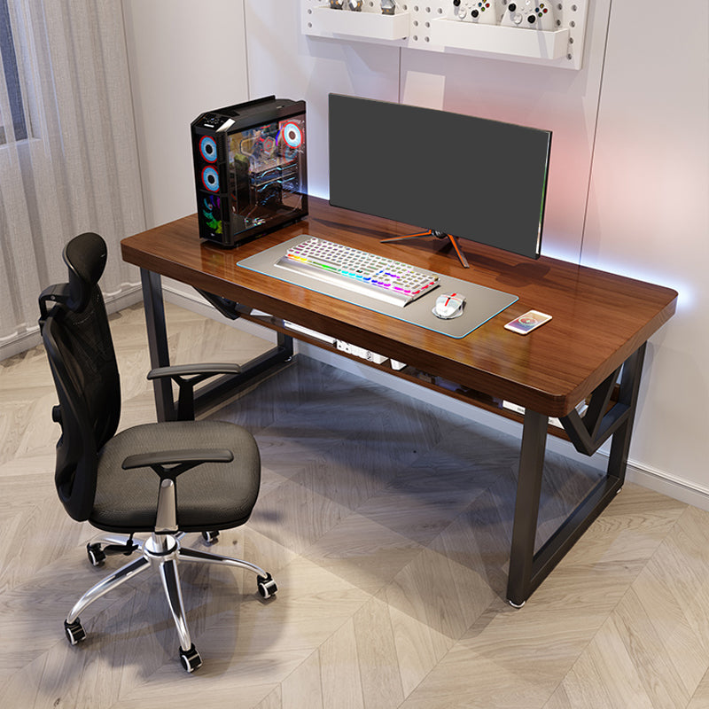 Solid Wooden Home Computer Desk Contemporary Rectangular Writing Desk