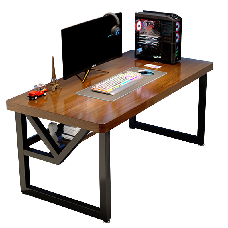 Solid Wooden Home Computer Desk Contemporary Rectangular Writing Desk