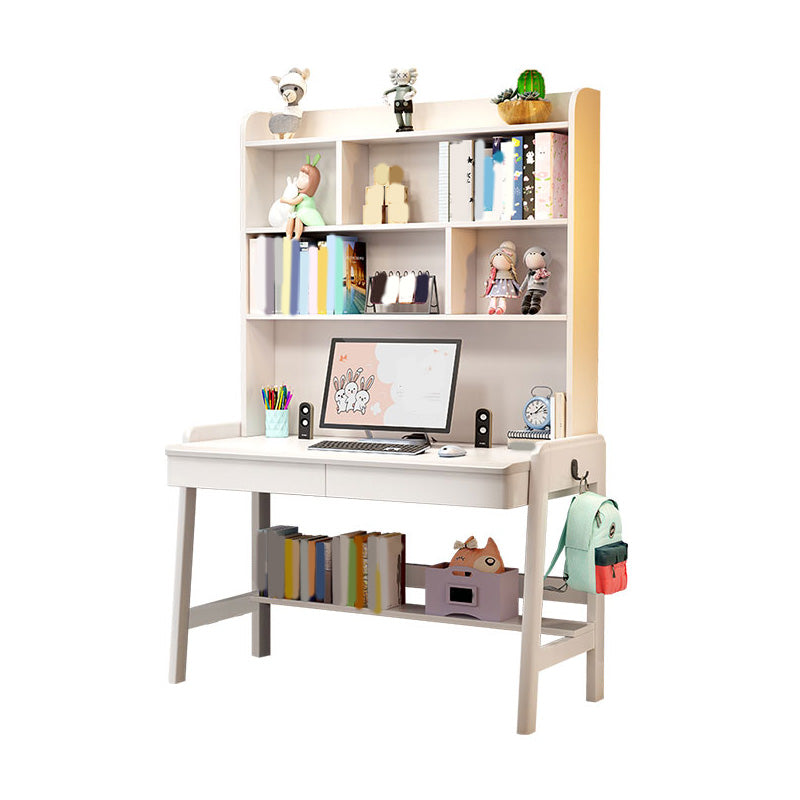 Wooden Kids Desk Writing Desk Adjustable Child Desk with Drawer