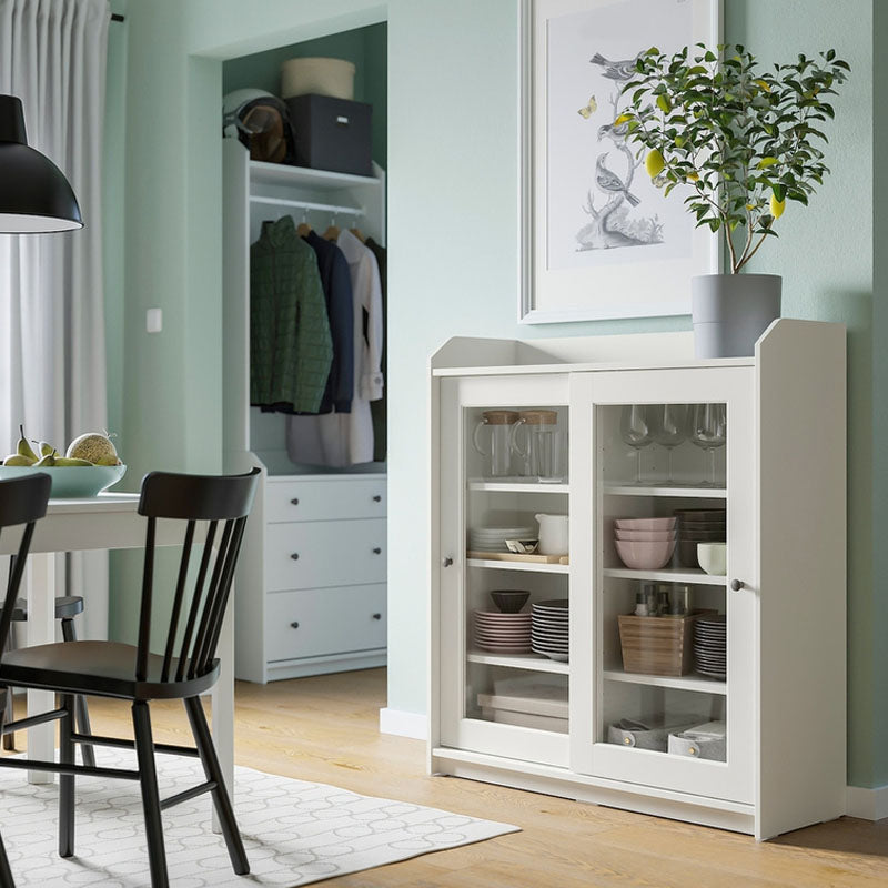 Modern White Sideboard Server Cabinets Included Server for Dining Room