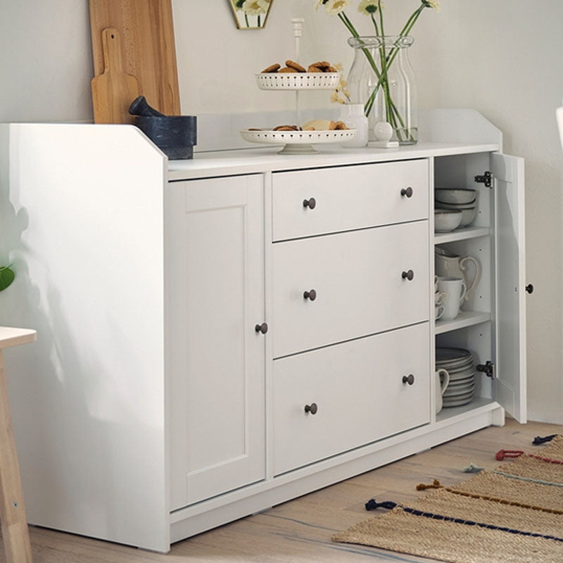 Modern White Sideboard Server Cabinets Included Server for Dining Room