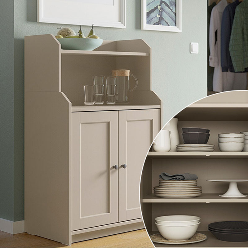 Modern White Sideboard Server Cabinets Included Server for Dining Room