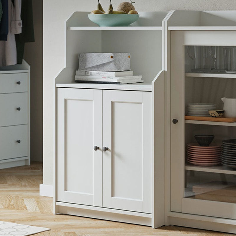 Modern White Sideboard Server Cabinets Included Server for Dining Room